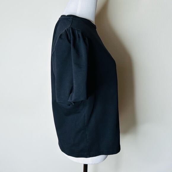 Walter Baker Black Harley Puff Sleeve Top - Picture 6 of 7